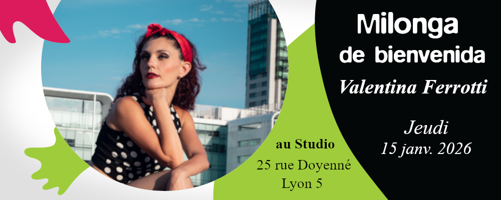 Milonga du jeudi 12 déc. Dj Valentina Ferrotti