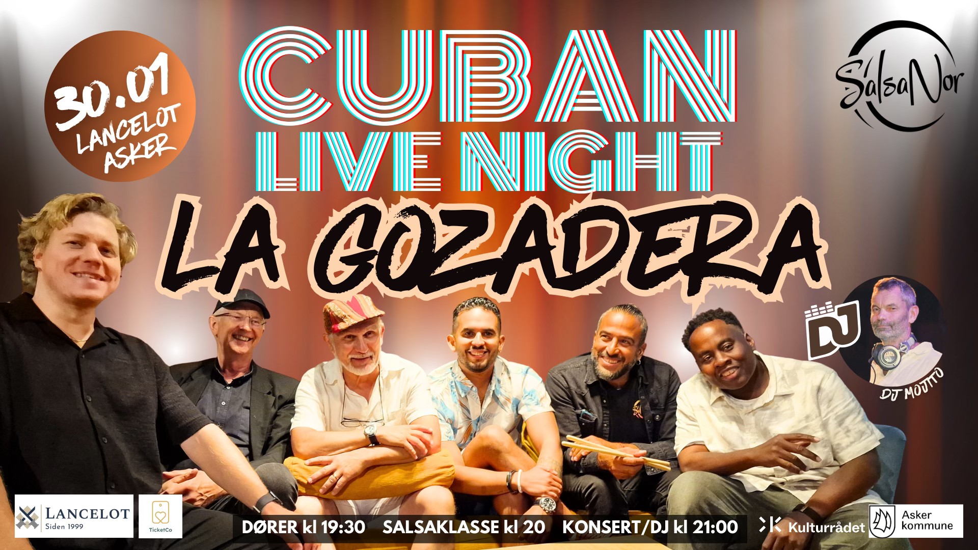 Cuban Live Night - LA GOZADERA goes to Asker