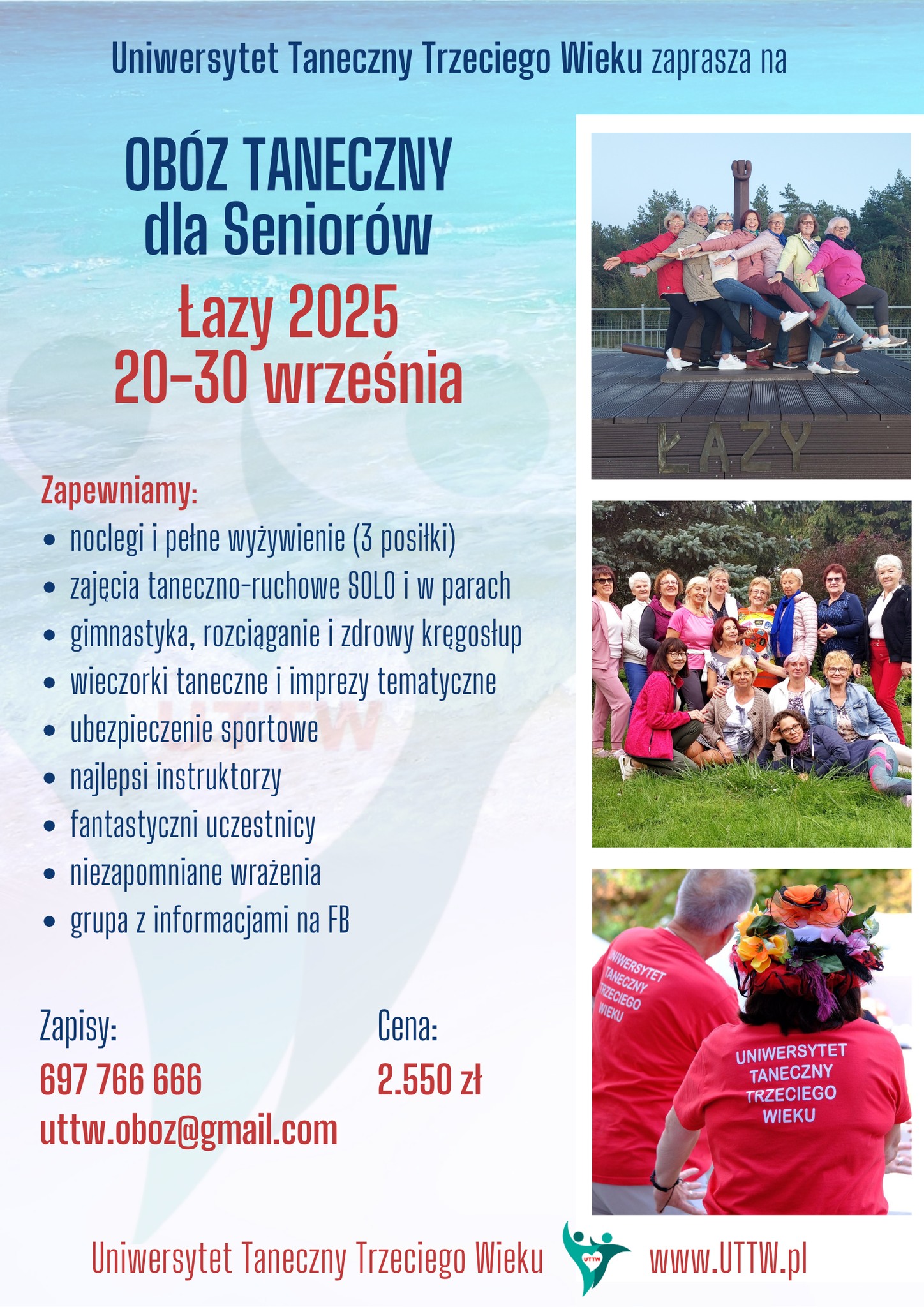 Obóz Taneczny dla Seniorów Łazy WRZESIEŃ 2025