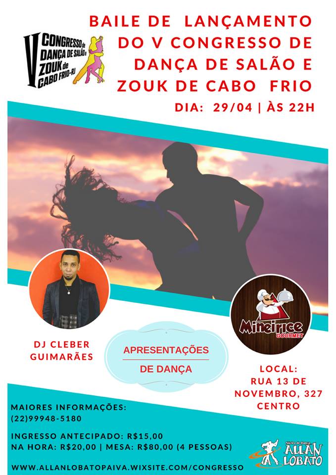 Baile de Lançamento do V Congresso de Dança de Cabo Frio