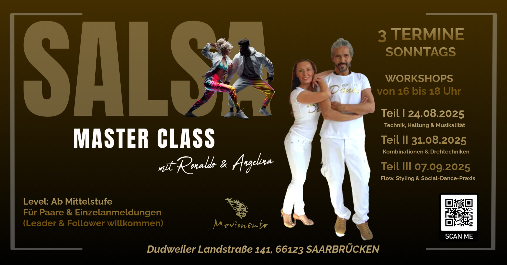 Salsa Master Class mit Ronaldo & Angelina