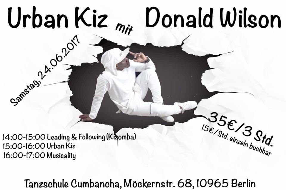 UrbanKiz Kizomba Workshops mit Donald Wilson