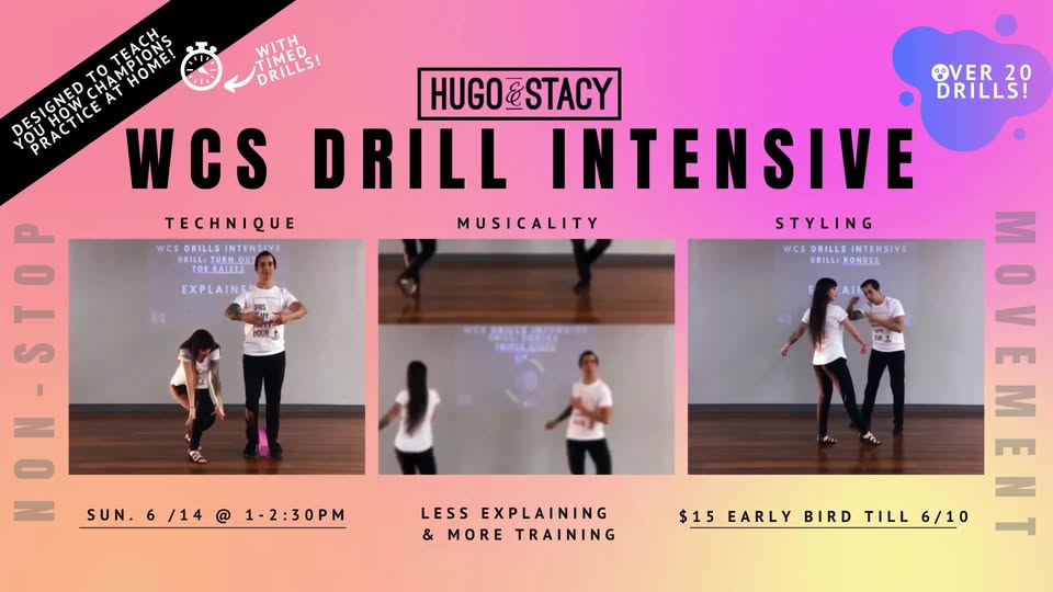 WCS Drill Virtual Intensive with Hugo & Stacy *LIVE & Recorded*