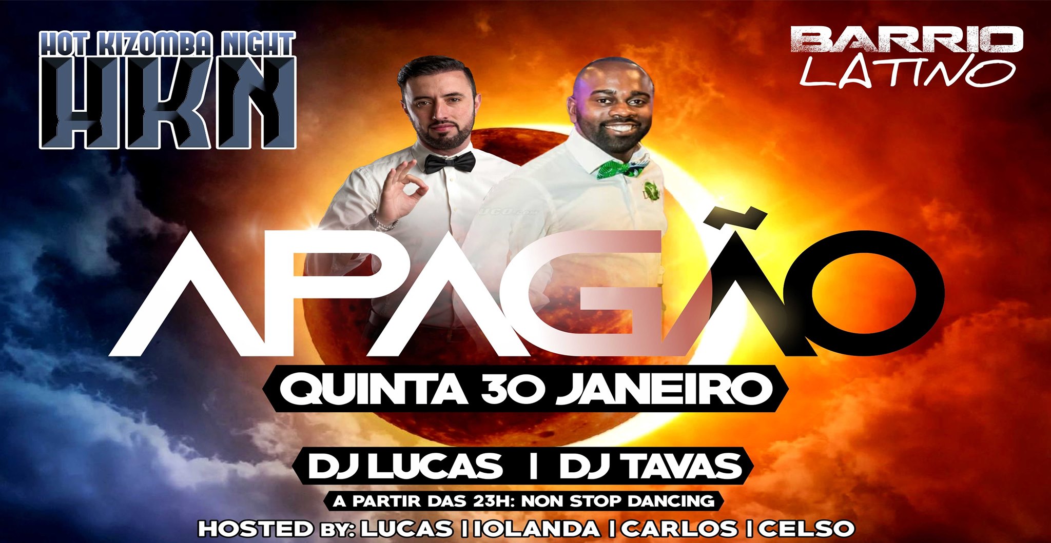 Hot Kizomba Night O Apagão - Quinta 30 Janeiro Barrio Latino
