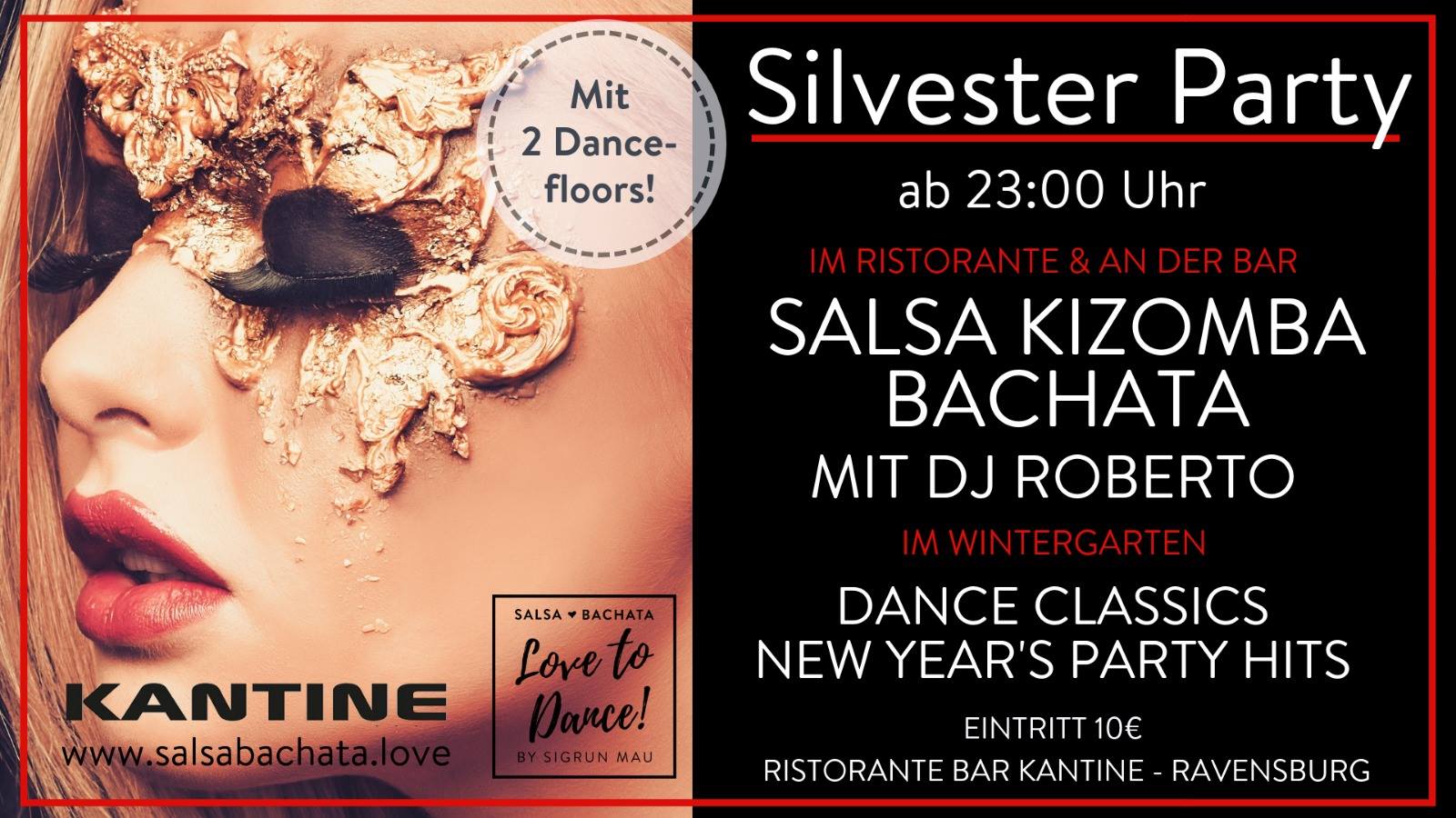 Silvester Party im Ristorante Kantine auf 2 Floors