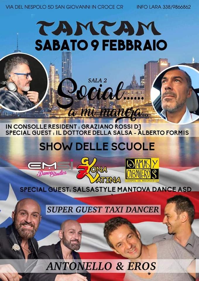 Social a mi manera Sabato 9 febbraio