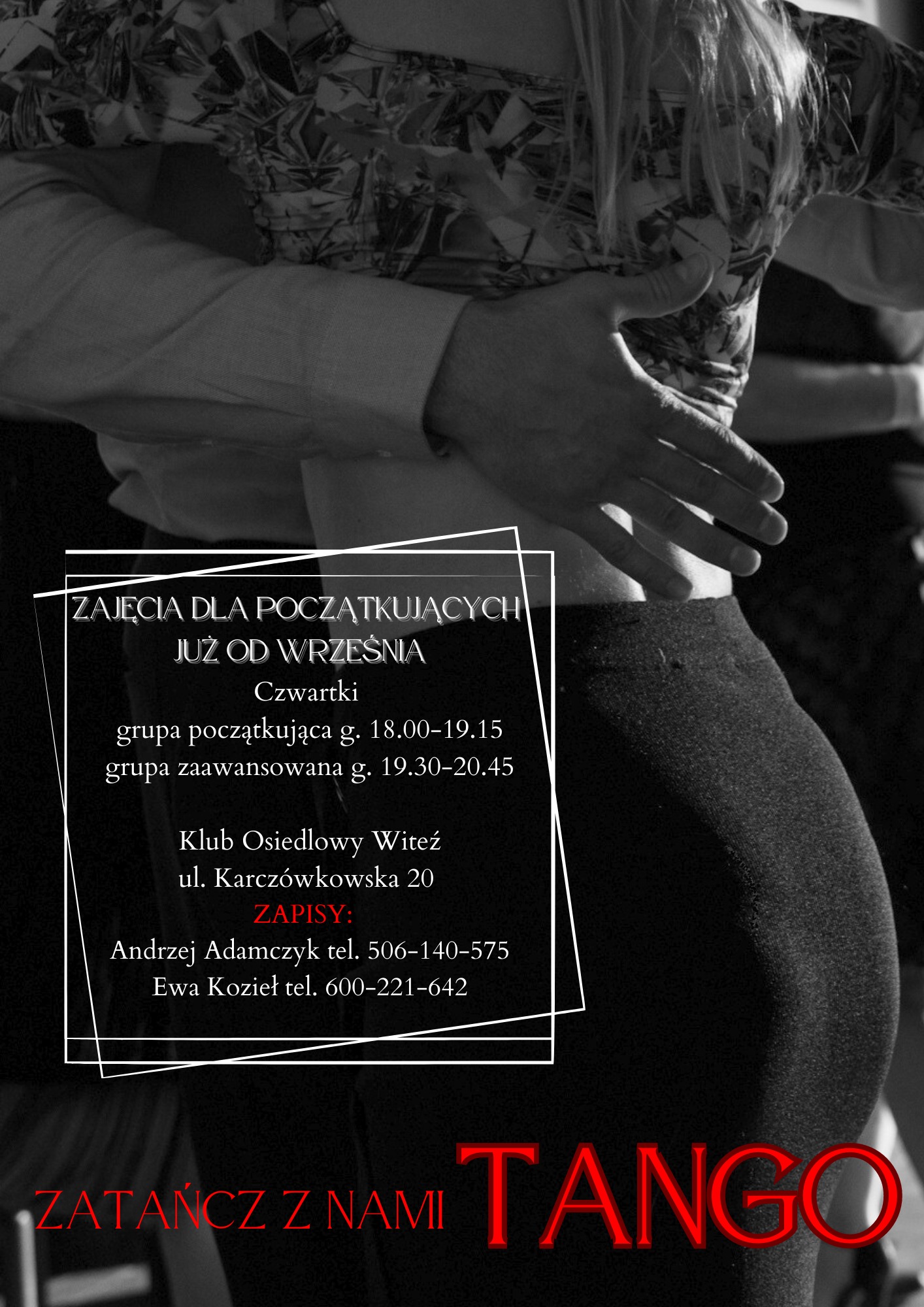 Milonga Scena Letnia KCK - dj Andrzej Adamczyk, lekcja tanga free, tanda maestros