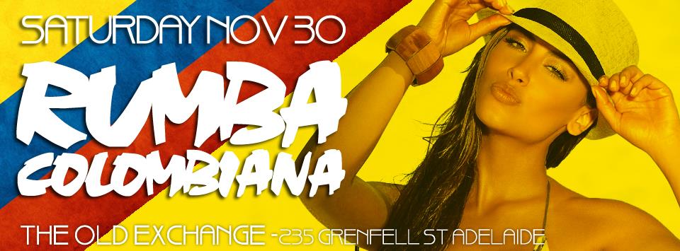 RUMBA COLOMBIANA, SATURDAY NOVEMBER 30