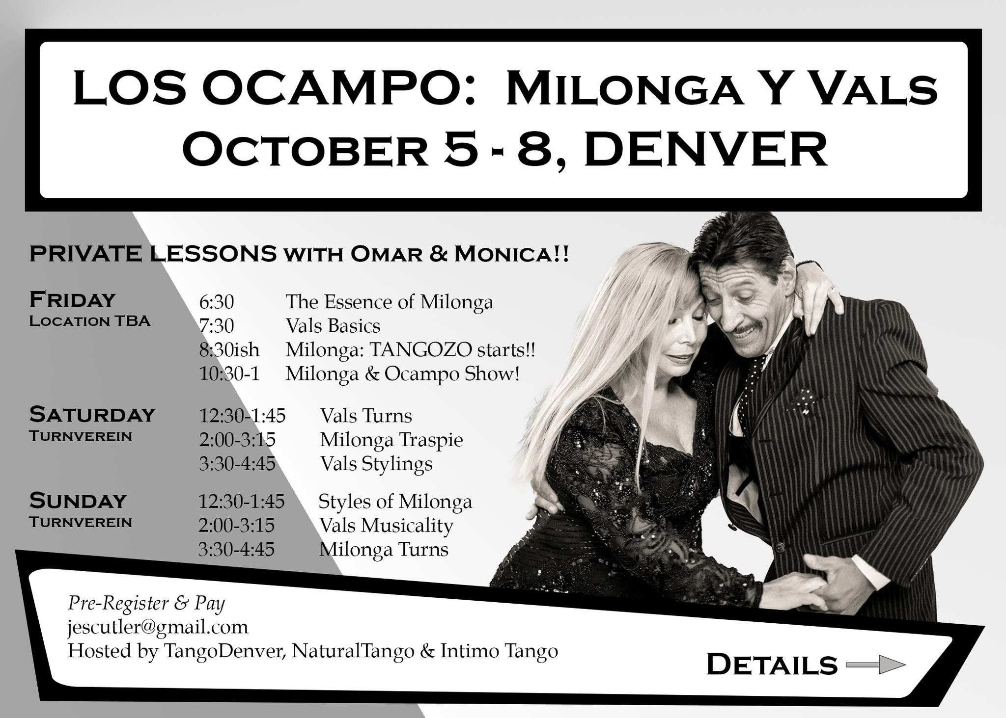 Los Ocampo Milonga & Vals + TANGOZO