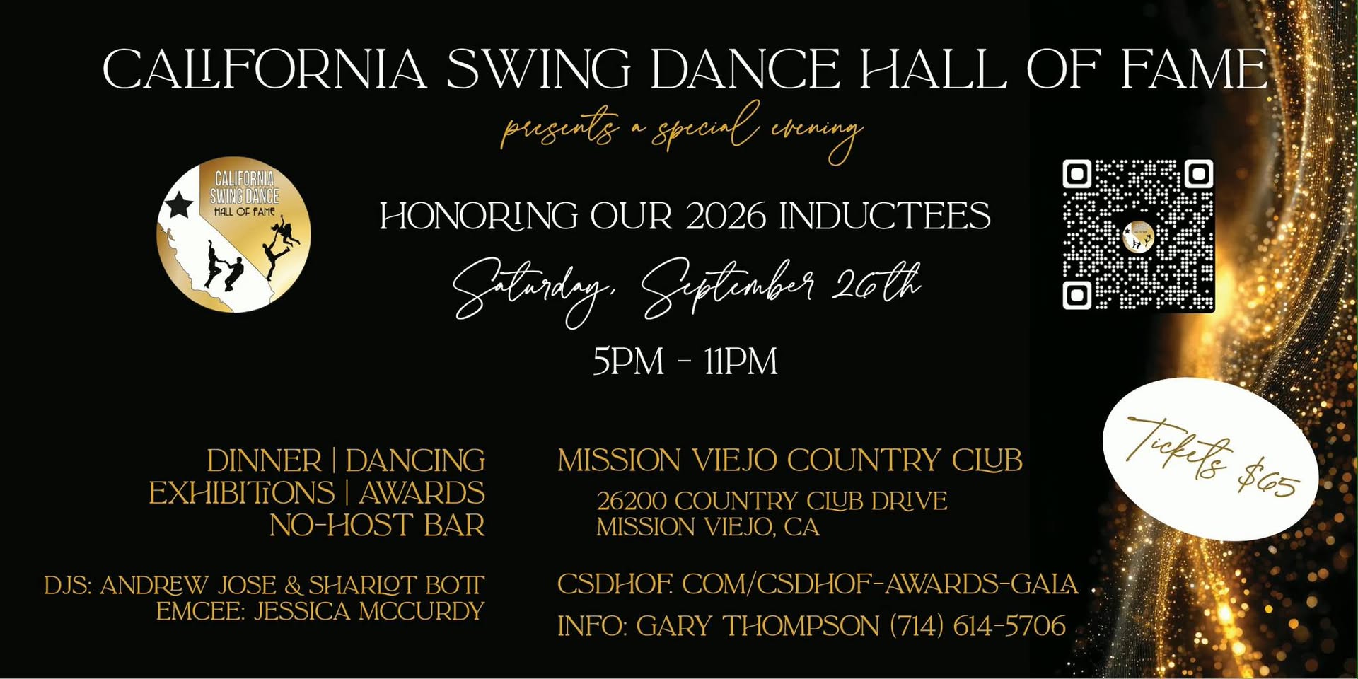 California Swing Dance Hall of Fame 36th Anniversary Gala Awards