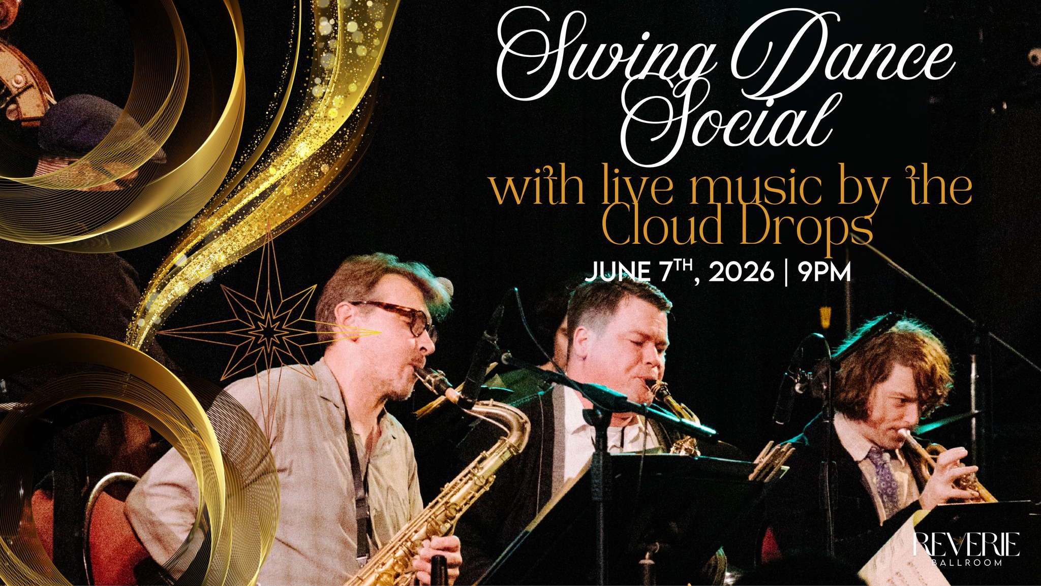 Swing Lindy Hop Social Dance with Live Music by the Cloud Drops