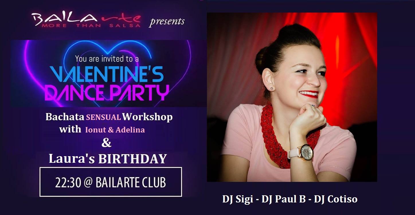 Valentine's Day Sensual Party & Bachata Workshop by***BAILArte