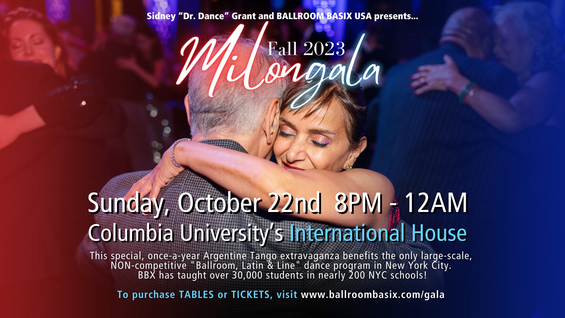 Argentine Tango MilonGALA benefitting BALLROOM BASIX!