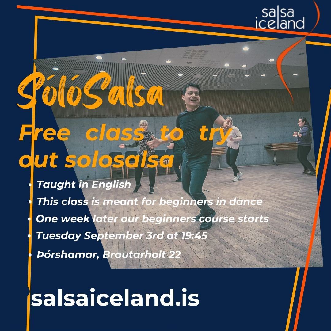 Frír prufutími í SólóSalsa - Free class for beginners in SoloSalsa September 3rd