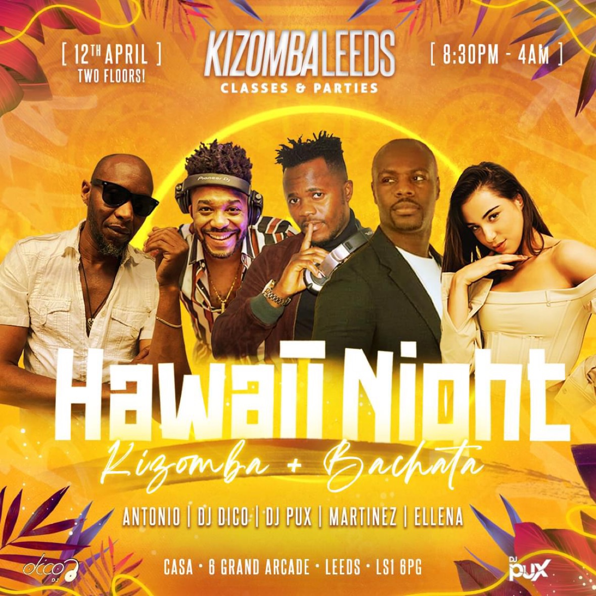 KIZOMBA + BACHATA HAWAII PARTY CLASSES 2 ROOMS!