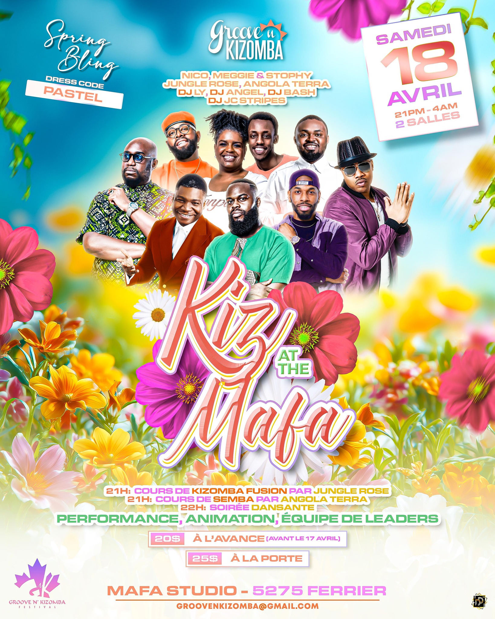 KIZ AT THE MAFA - SPRING BLING - 2 SALLES - SAMEDI 18 AVRIL 2026