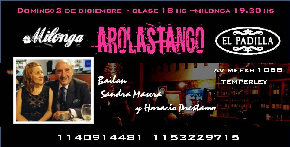 Domingo de milonga Arolas Tango en El Padilla -Temperley