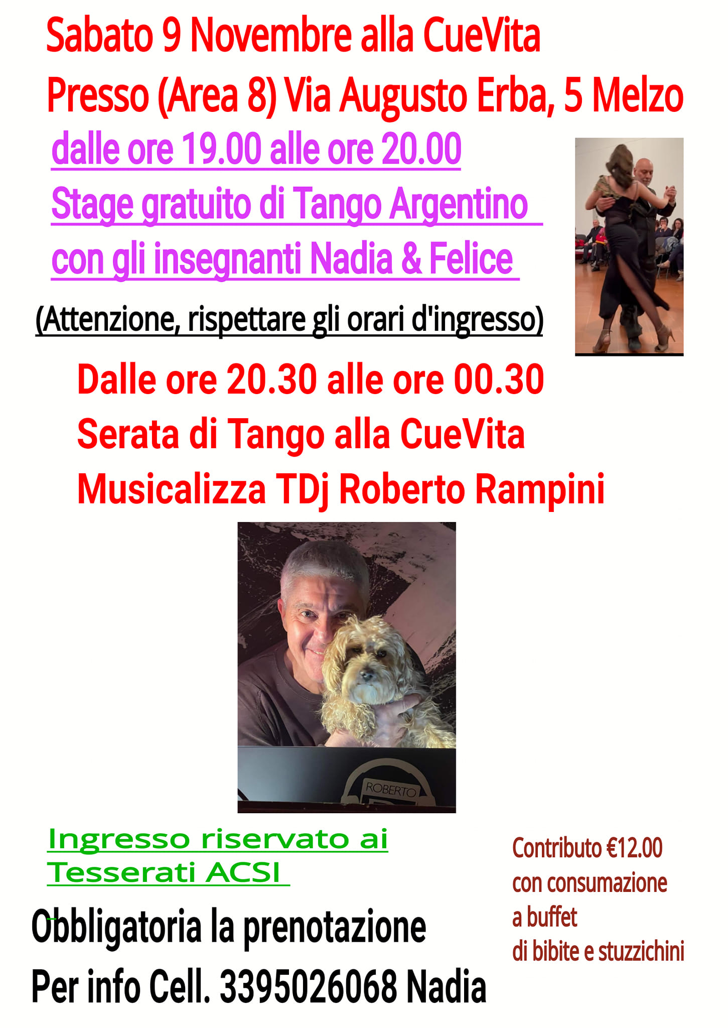 Tango alla CueVita