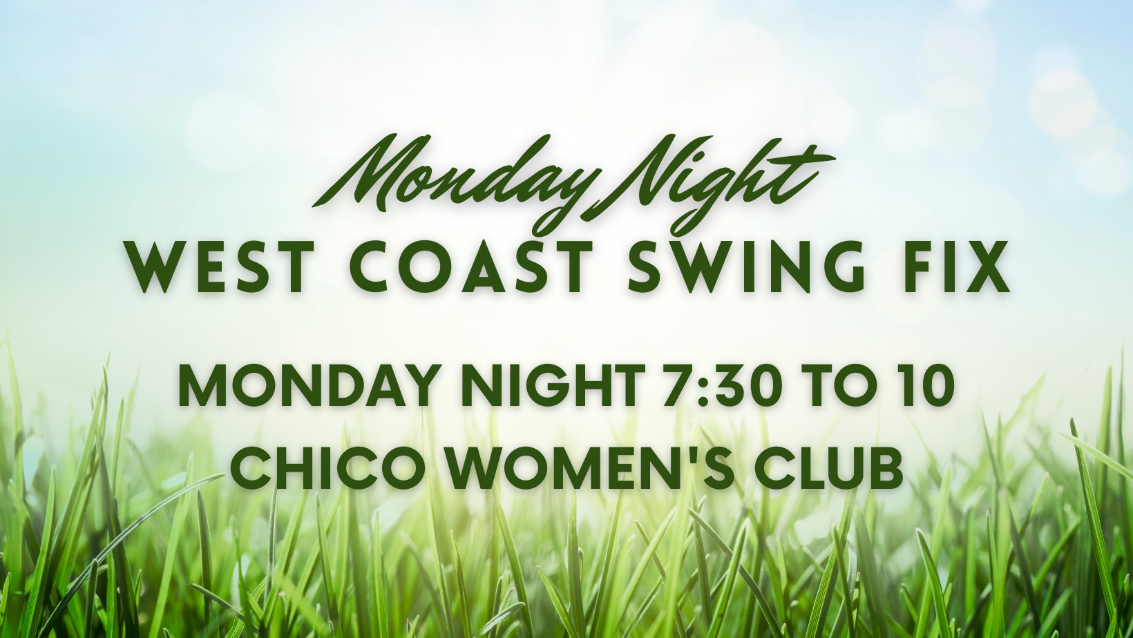 Monday Night West Coast Swing Fix