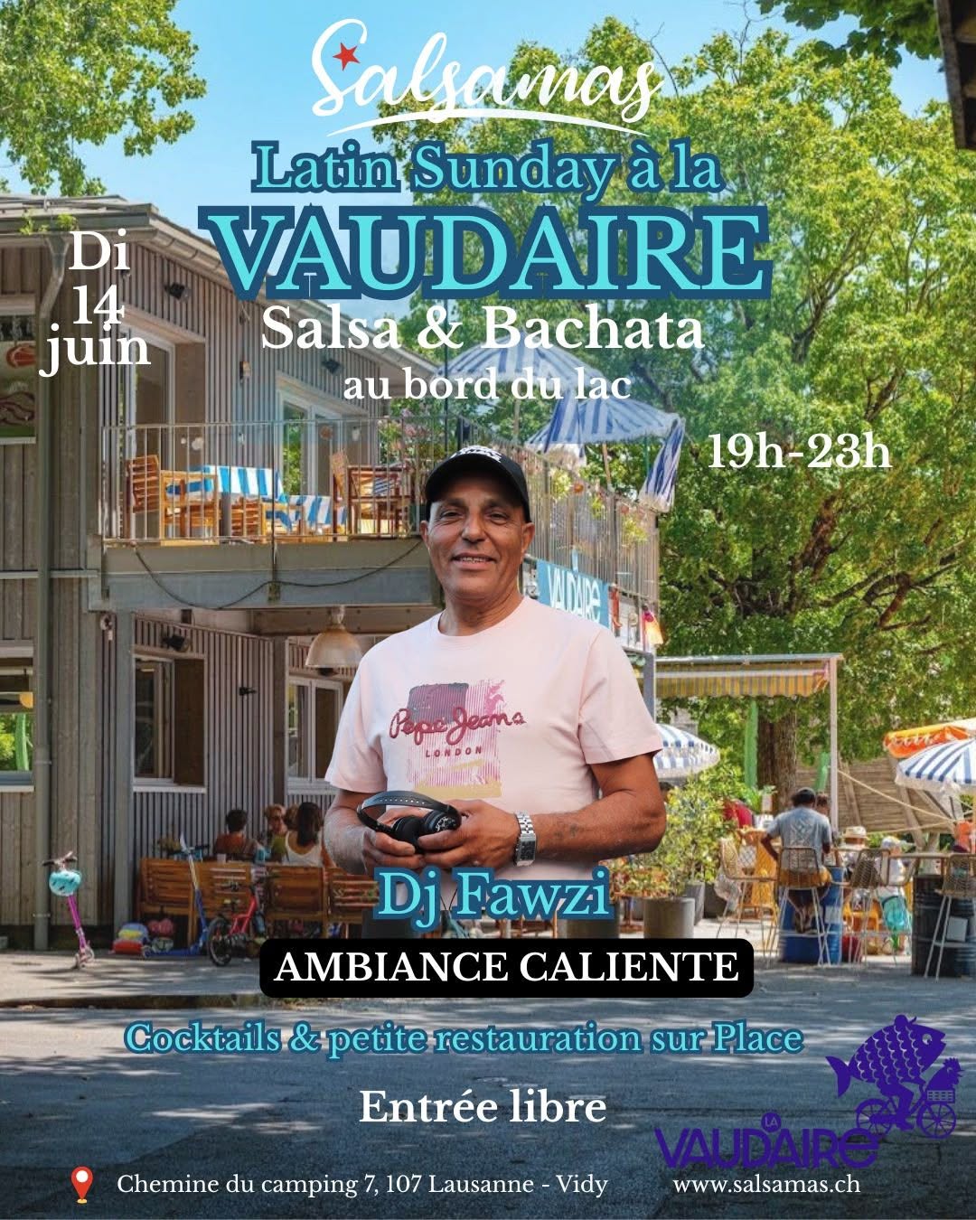 Soirée Salsa & Bachata à la Vaudaire à Vidy
