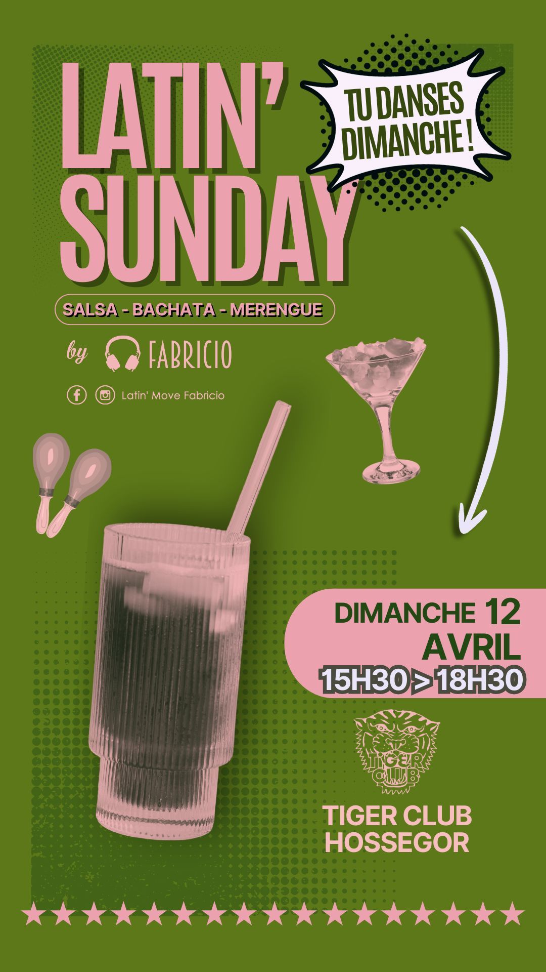 LATIN' SUNDAY, dimanche on danse dès 15h30 : salsa, bachata, merengue à Hossegor