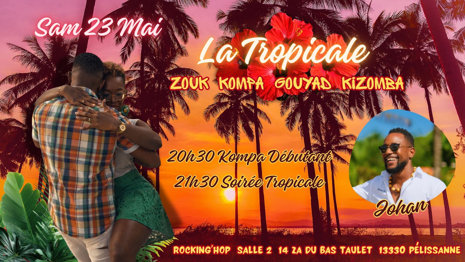 Soirée Tropicale samedi 23 mai à Rocking'hop