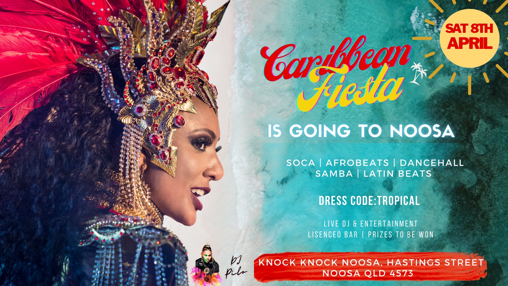 Caribbean Fiesta at Knock Knock Noosa