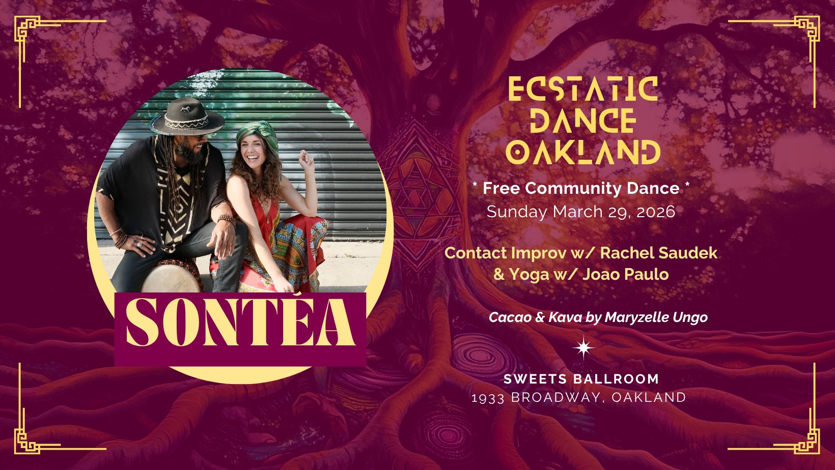 Free Community Dance @ Sweets Ballroom featuring Sontéa