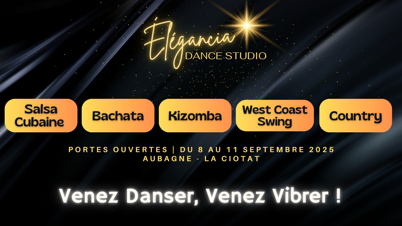 La Ciotat - Rentrée 2025 2026: SALSA I BACHATA I KIZOMBA I WEST COAST SWING I COUNTRY