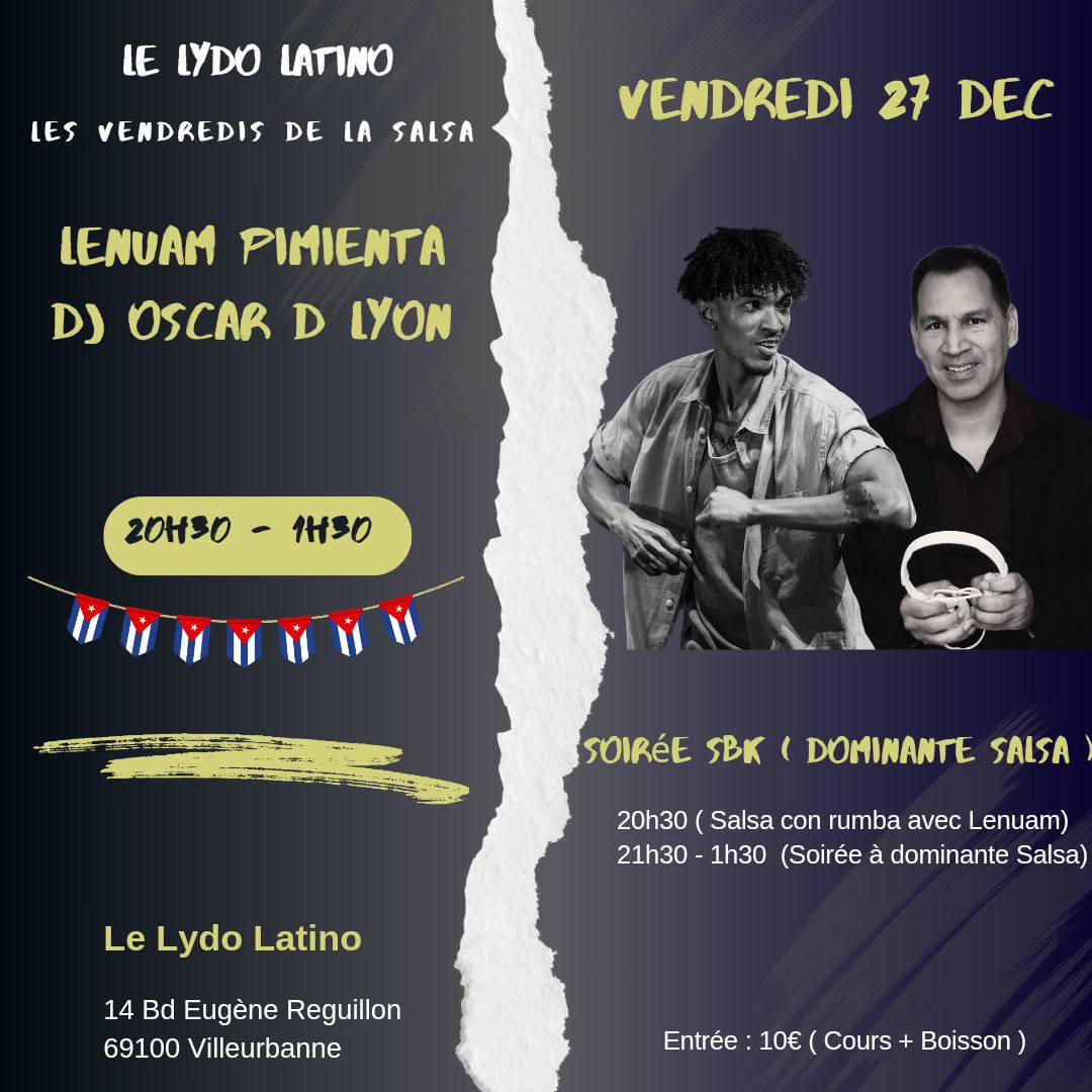 Les Vendredis de la Salsa (27 DEC-Workshop avec Lenuam)