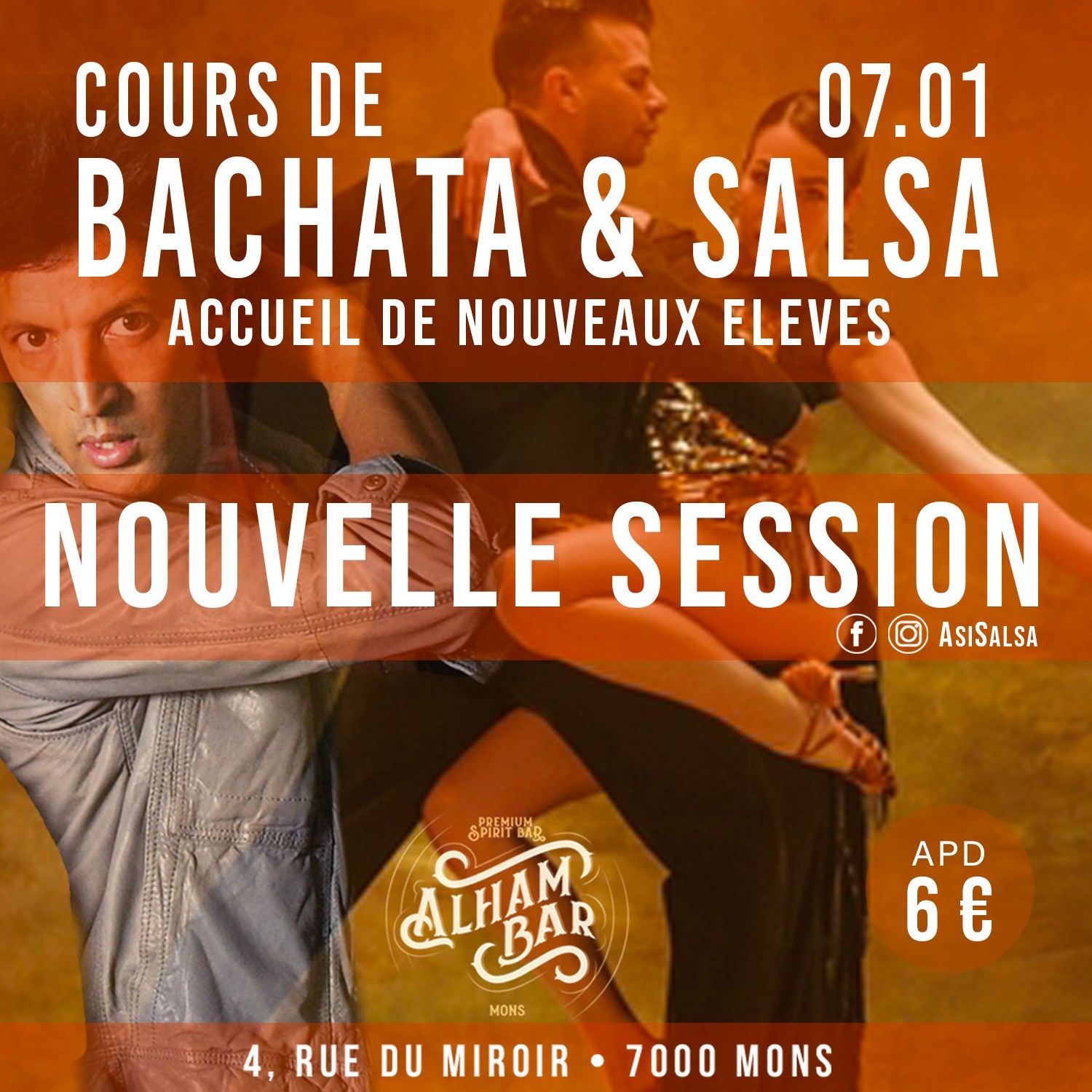 BACHATA & SALSA "ACCUEIL DE NOUVEAUX ELEVES"
