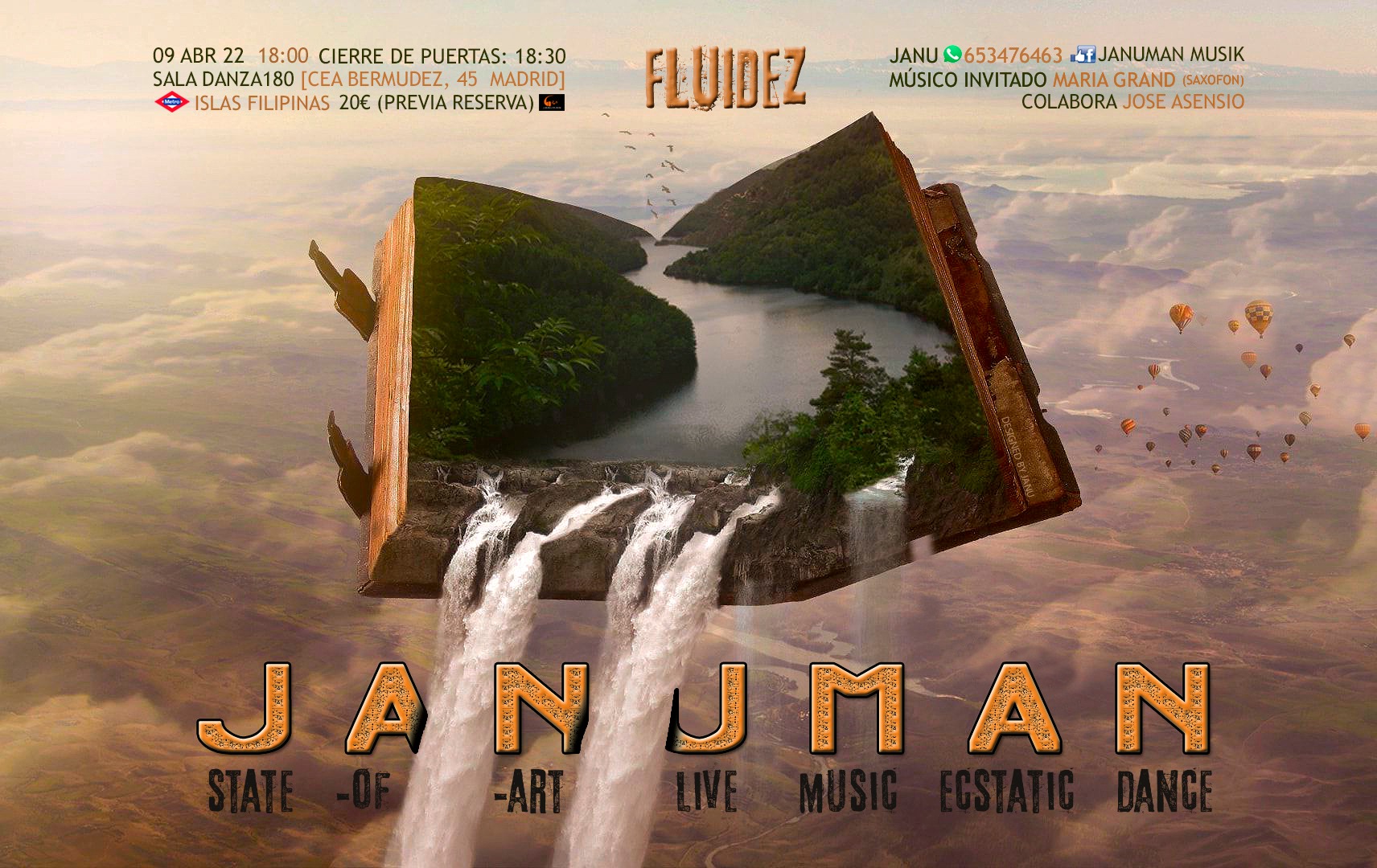 JANUMAN Live Music ECSTATIC DANCE "Fluidez"
