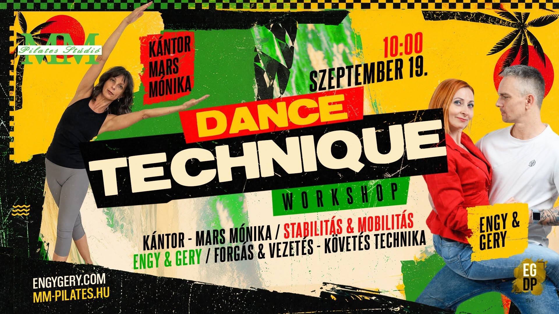 Stabilitás, Mobilitás és Tánctechnika Workshop Salsa • Bachata • Kizomba
