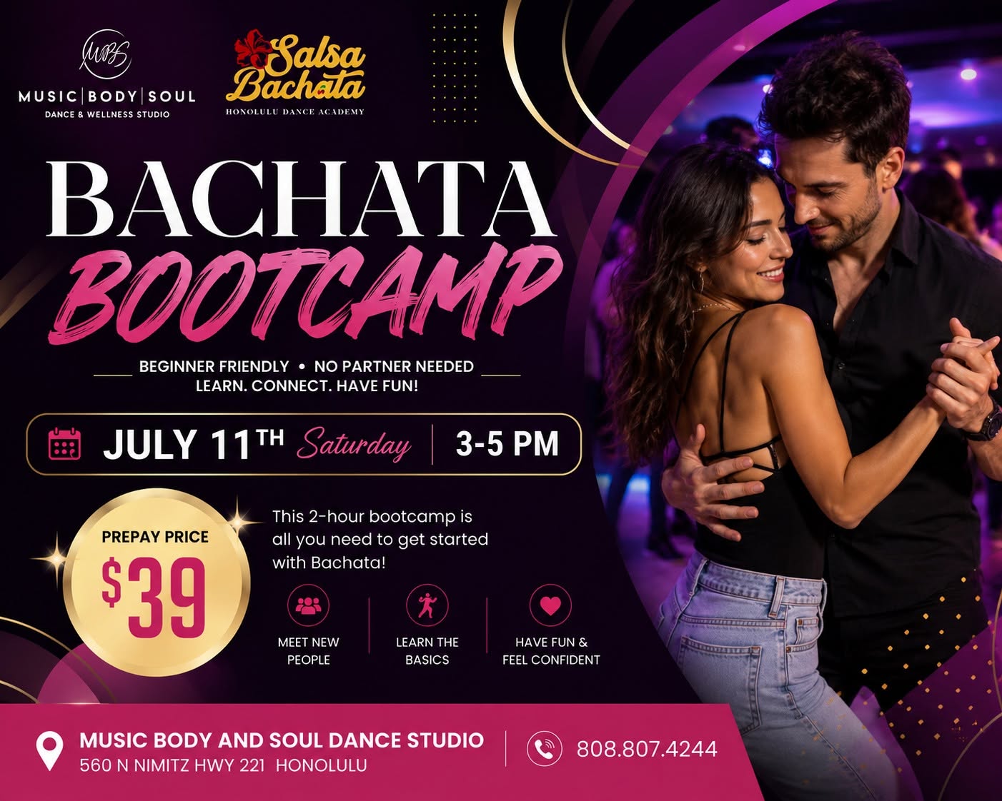 Bachata BEGINNER BOOTCAMP!