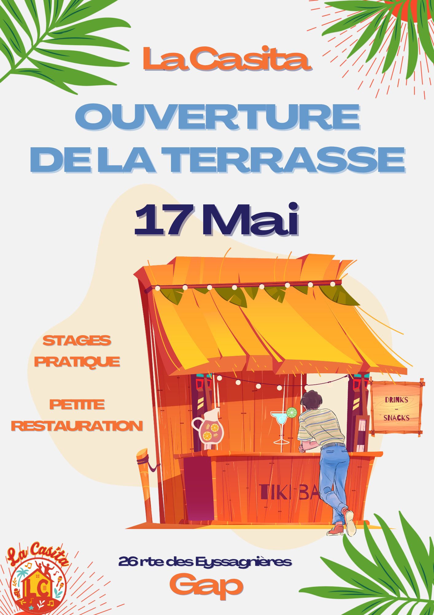 Ouverture de la Terrase à La Casita - Gap (Stages + Pratique)