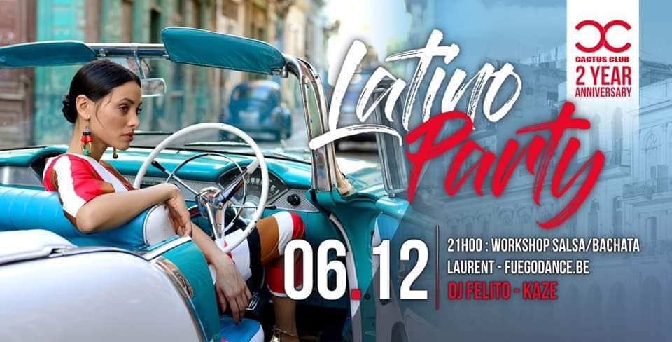 Latino Party 2 Year Anniversary ☆ Friday 6.12 ☆ Cactus Club