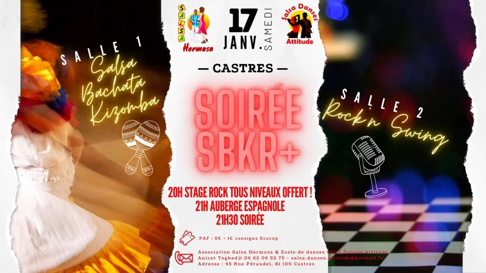 Soirée du mois + Stage Rock tous niveaux offert