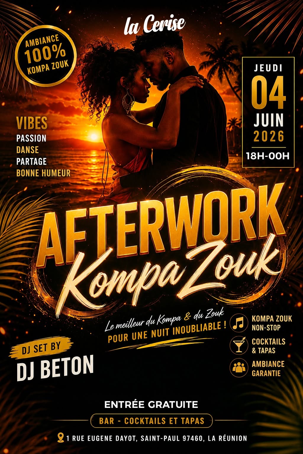 AFTERWORK KOMPA ZOUK À LA CERISE