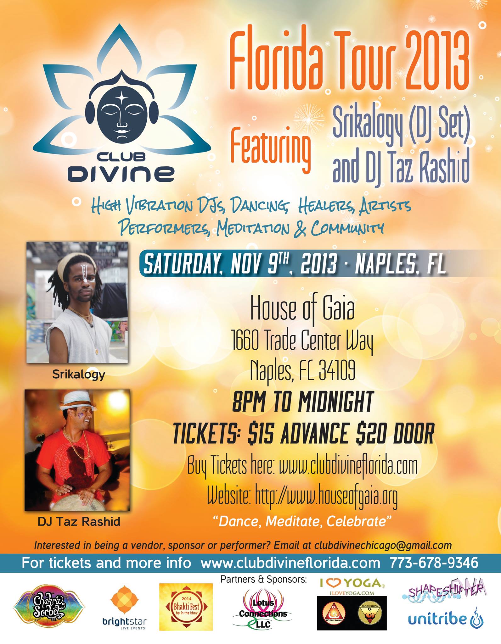 CLUB DIVINE FL Tour- Ecstatic Dance