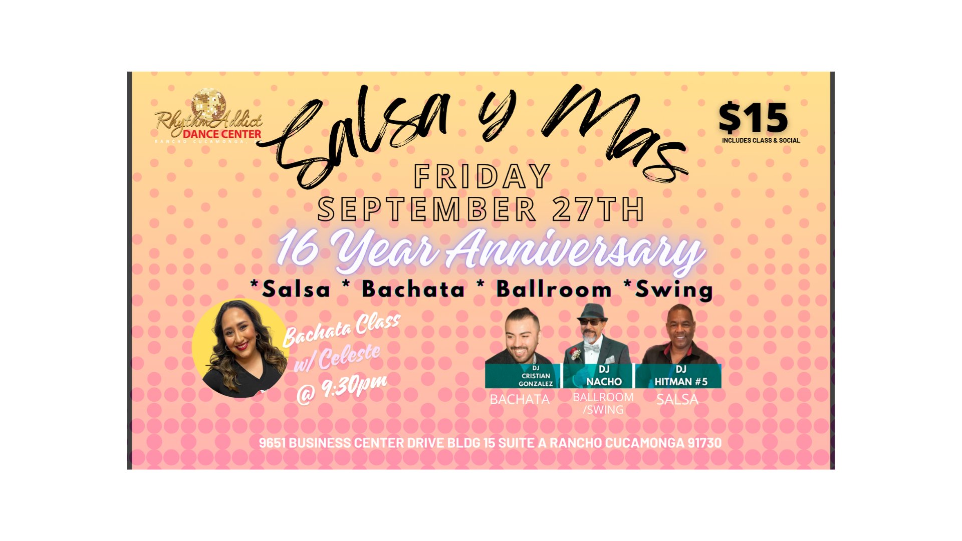 Salsa y Mas + 16 Year Anniversary