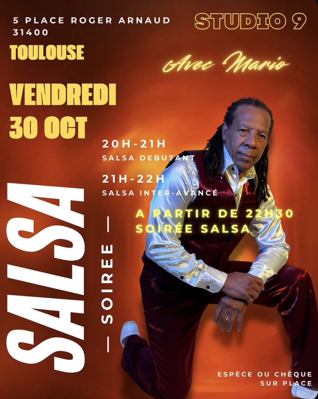 SOIRÉE SALSA VENDREDI 30 octobre