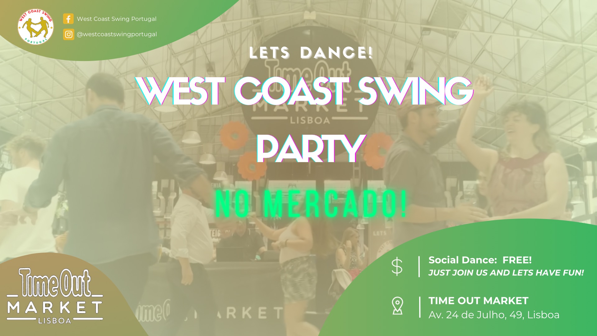 West Coast Swing Party no Mercado (Time Out Market)