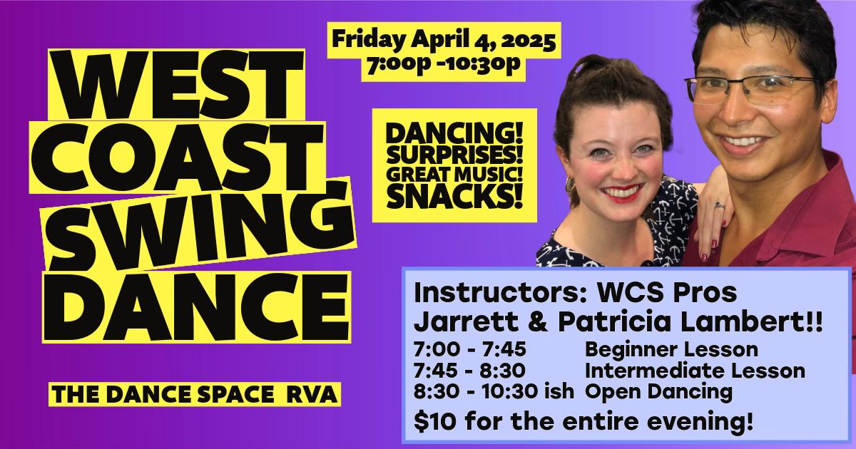 April 4th First Friday West Coast Swing