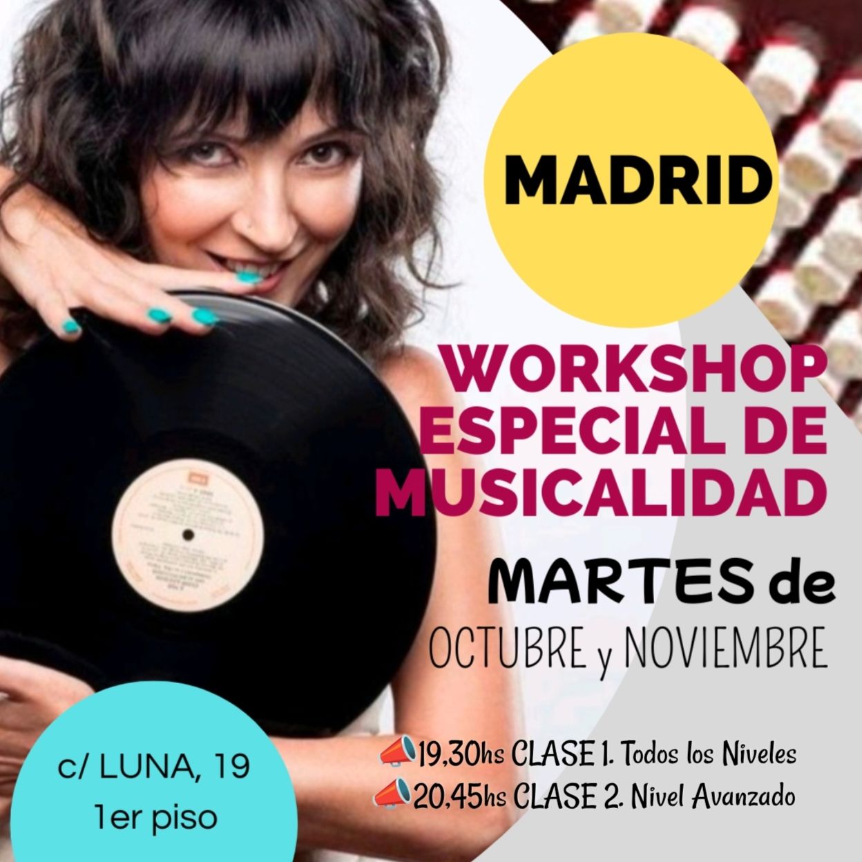 Workshop Especial de MUSICALIDAD para Bailarines en Madrid