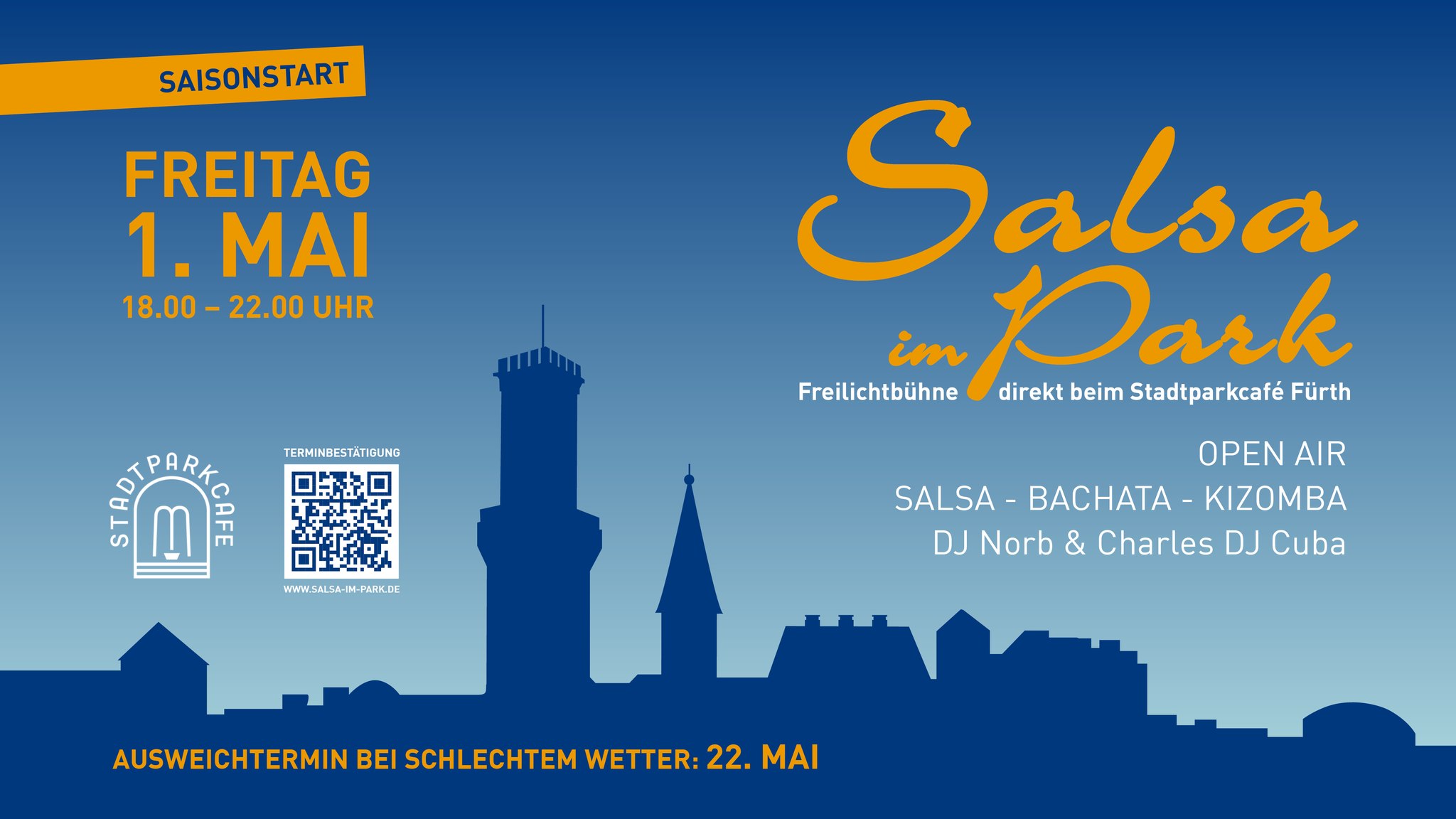 Salsa im Park Tanzen unter freiem Himmel im Fürther Stadtpark