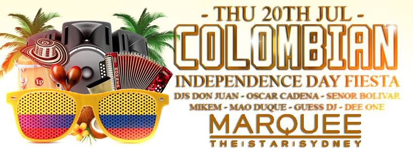 Tonight! Colombian Independence Day Fiesta at Marquee