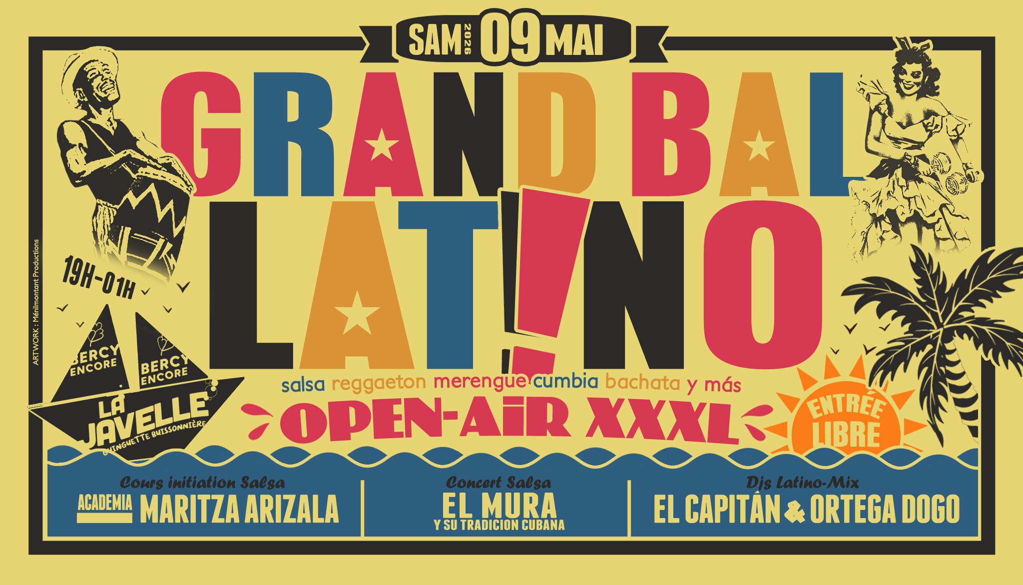 GRAND BAL LATiNO OPEN-AiR XXXL🌴09 05🌴 CoursSalsa🌺ConcertSalsa🌺DjsLatinoMix🌺Food🌺EntréeGratuite