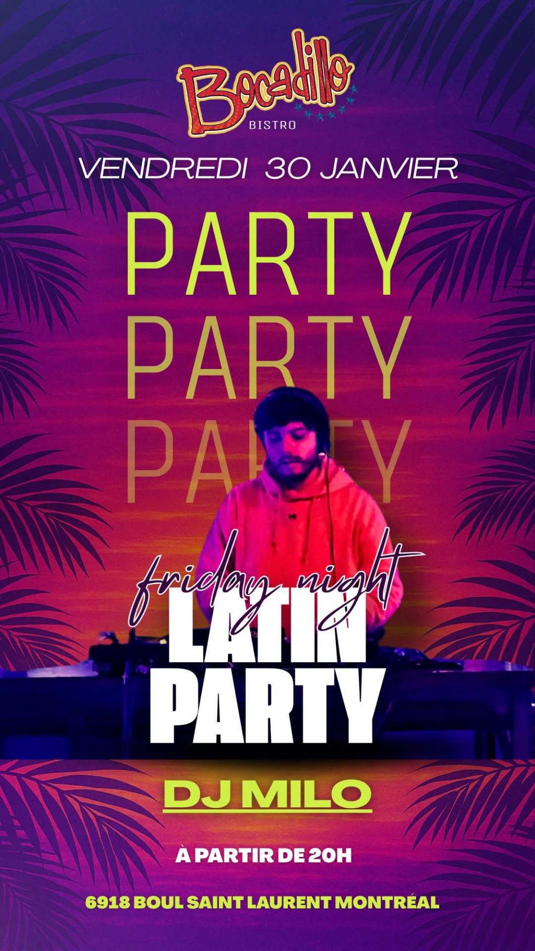 Latin party Dj Milo