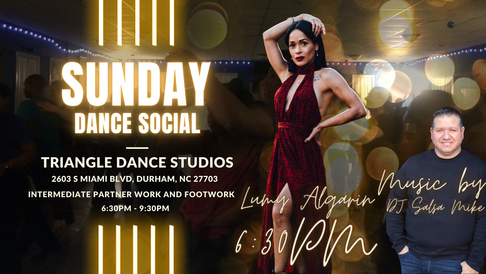 Sunday Salsa Social Featuring Intermediate Workshop by Lumy Algarin