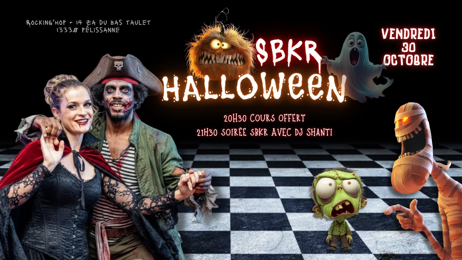 Soirée SBKR vendredi 30 octobre - spéciale Halloween